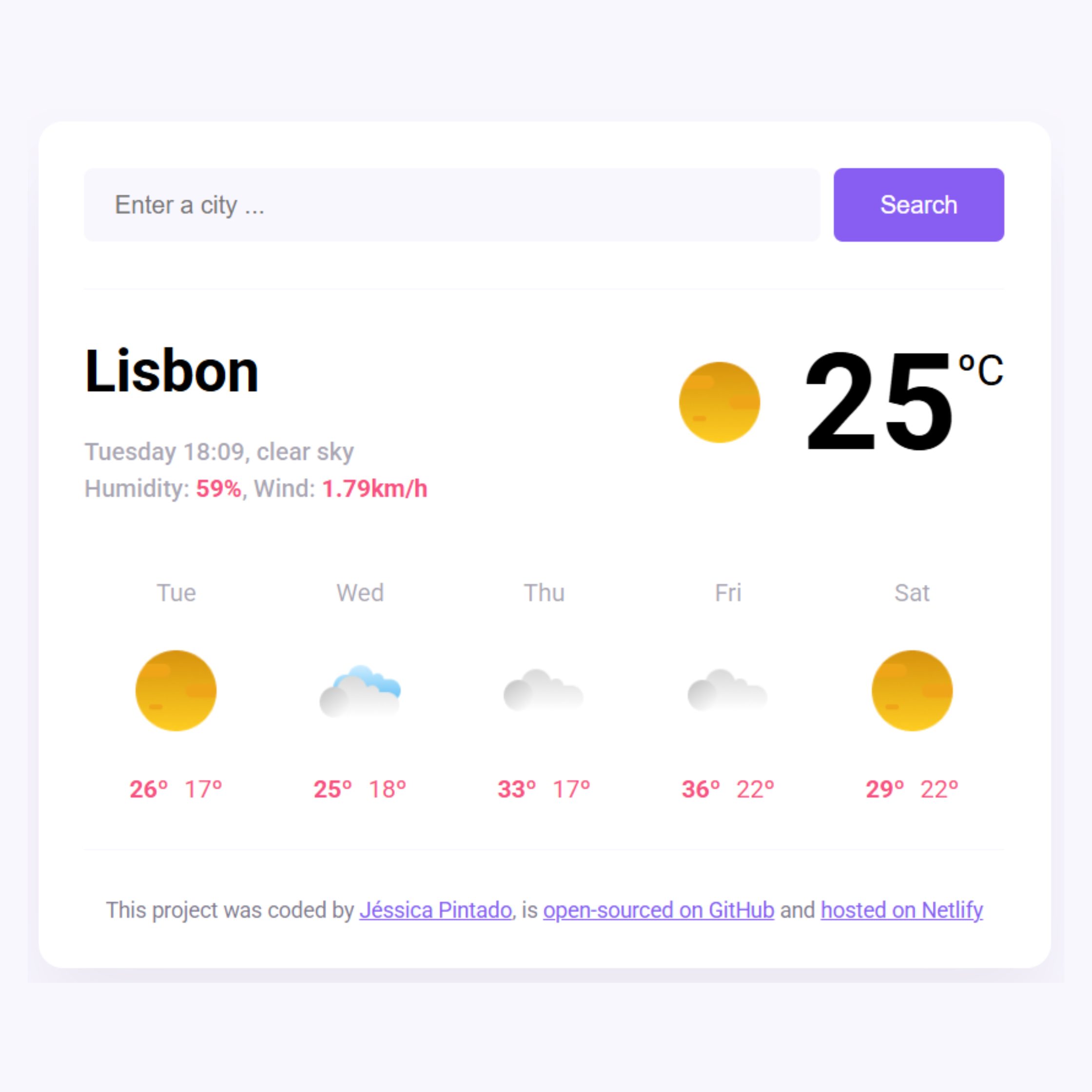 Weather App preview